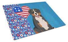 Load image into Gallery viewer, Bernese Mountain Dog USA American Glass Cutting Boards – Durable, Decorative Kitchen Art Large
