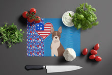 Load image into Gallery viewer, Red Boston Terrier USA American Glass Cutting Boards – Durable, Decorative Kitchen Art Large