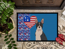 Load image into Gallery viewer, Black Boston Terrier USA American Doormat - 24x36 Decorative Floor Mat – Indoor/Outdoor Rug with Artistic Flair