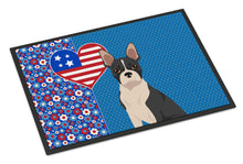 Load image into Gallery viewer, Black Boston Terrier USA American Doormat - 24x36 Decorative Floor Mat – Indoor/Outdoor Rug with Artistic Flair