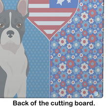 Load image into Gallery viewer, Black Boston Terrier USA American Glass Cutting Boards – Durable, Decorative Kitchen Art Large