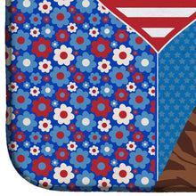 Load image into Gallery viewer, Natural Eared Red Brindle Boxer USA American Dish Drying Mat – Absorbent, Artistic Kitchen Essentials