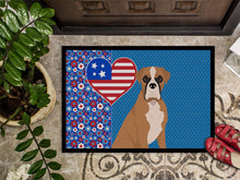Load image into Gallery viewer, Natural Eared Fawn Boxer USA American Doormat - 24x36 Decorative Floor Mat – Indoor/Outdoor Rug with Artistic Flair