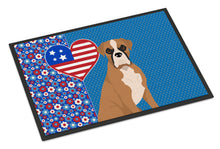 Load image into Gallery viewer, Natural Eared Fawn Boxer USA American Doormat - 24x36 Decorative Floor Mat – Indoor/Outdoor Rug with Artistic Flair