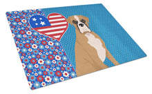 Load image into Gallery viewer, Natural Eared Fawn Boxer USA American Glass Cutting Boards – Durable, Decorative Kitchen Art Large