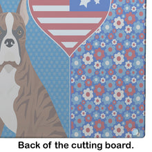 Load image into Gallery viewer, Red Brindle Boxer USA American Glass Cutting Boards – Durable, Decorative Kitchen Art Large