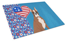 Load image into Gallery viewer, Red Fawn Boxer USA American Glass Cutting Boards – Durable, Decorative Kitchen Art Large