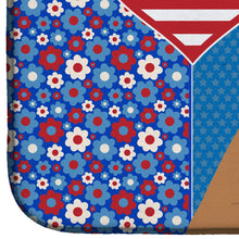 Load image into Gallery viewer, Fawn Boxer USA American Dish Drying Mat – Absorbent, Artistic Kitchen Essentials