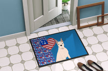 Load image into Gallery viewer, White Boxer USA American Doormat - 24x36 Decorative Floor Mat – Indoor/Outdoor Rug with Artistic Flair