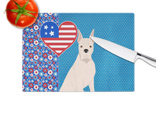 Load image into Gallery viewer, White Boxer USA American Glass Cutting Boards – Durable, Decorative Kitchen Art Large