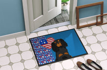 Load image into Gallery viewer, Black and Tan Cavalier Spaniel USA American Doormat - 24x36 Decorative Floor Mat – Indoor/Outdoor Rug with Artistic Flair
