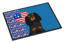 Load image into Gallery viewer, Black and Tan Cavalier Spaniel USA American Doormat - 24x36 Decorative Floor Mat – Indoor/Outdoor Rug with Artistic Flair