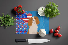 Load image into Gallery viewer, Blenheim Cavalier Spaniel USA American Glass Cutting Boards – Durable, Decorative Kitchen Art Large