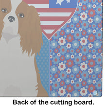 Load image into Gallery viewer, Blenheim Cavalier Spaniel USA American Glass Cutting Boards – Durable, Decorative Kitchen Art Large