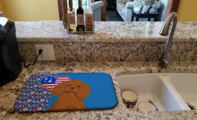Load image into Gallery viewer, Ruby Cavalier Spaniel USA American Dish Drying Mat – Absorbent, Artistic Kitchen Essentials