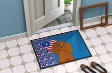 Load image into Gallery viewer, Ruby Cavalier Spaniel USA American Doormat - 24x36 Decorative Floor Mat – Indoor/Outdoor Rug with Artistic Flair