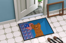 Load image into Gallery viewer, Longhaired Red Chihuahua USA American Doormat - 24x36 Decorative Floor Mat – Indoor/Outdoor Rug with Artistic Flair