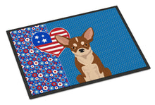 Load image into Gallery viewer, Red and White Chihuahua USA American Doormat - 24x36 Decorative Floor Mat – Indoor/Outdoor Rug with Artistic Flair