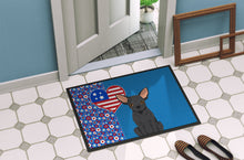 Load image into Gallery viewer, Black Chihuahua USA American Doormat - 24x36 Decorative Floor Mat – Indoor/Outdoor Rug with Artistic Flair