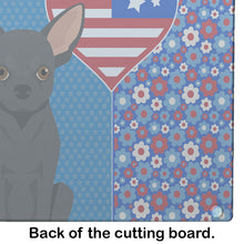 Load image into Gallery viewer, Black Chihuahua USA American Glass Cutting Boards – Durable, Decorative Kitchen Art Large