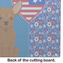 Load image into Gallery viewer, Red Chihuahua USA American Glass Cutting Boards – Durable, Decorative Kitchen Art Large