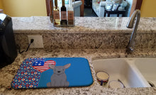 Load image into Gallery viewer, Blue Chihuahua USA American Dish Drying Mat – Absorbent, Artistic Kitchen Essentials