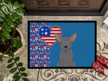 Load image into Gallery viewer, Blue Chihuahua USA American Doormat - 24x36 Decorative Floor Mat – Indoor/Outdoor Rug with Artistic Flair