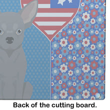 Load image into Gallery viewer, Blue Chihuahua USA American Glass Cutting Boards – Durable, Decorative Kitchen Art Large