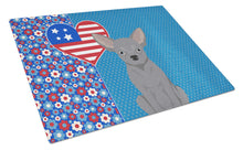Load image into Gallery viewer, Blue Chihuahua USA American Glass Cutting Boards – Durable, Decorative Kitchen Art Large
