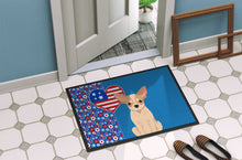 Load image into Gallery viewer, Fawn and White Chihuahua USA American Doormat - 24x36 Decorative Floor Mat – Indoor/Outdoor Rug with Artistic Flair