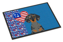 Load image into Gallery viewer, Black Dapple Dachshund USA American Doormat - 24x36 Decorative Floor Mat – Indoor/Outdoor Rug with Artistic Flair