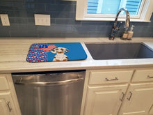 Load image into Gallery viewer, Cream Dapple Dachshund USA American Dish Drying Mat – Absorbent, Artistic Kitchen Essentials