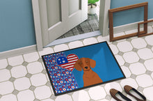 Load image into Gallery viewer, Red Dachshund USA American Doormat - 24x36 Decorative Floor Mat – Indoor/Outdoor Rug with Artistic Flair