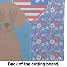 Load image into Gallery viewer, Red Dachshund USA American Glass Cutting Boards – Durable, Decorative Kitchen Art Large