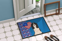 Load image into Gallery viewer, Black English Springer Spaniel USA American Doormat - 24x36 Decorative Floor Mat – Indoor/Outdoor Rug with Artistic Flair