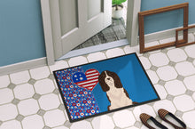 Load image into Gallery viewer, Liver English Springer Spaniel USA American Doormat - 24x36 Decorative Floor Mat – Indoor/Outdoor Rug with Artistic Flair