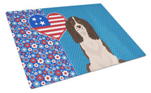 Load image into Gallery viewer, Liver English Springer Spaniel USA American Glass Cutting Boards – Durable, Decorative Kitchen Art Large