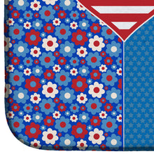 Load image into Gallery viewer, Black French Bulldog USA American Dish Drying Mat – Absorbent, Artistic Kitchen Essentials