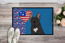 Load image into Gallery viewer, Black French Bulldog USA American Doormat - 24x36 Decorative Floor Mat – Indoor/Outdoor Rug with Artistic Flair