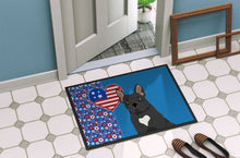 Load image into Gallery viewer, Black French Bulldog USA American Doormat - 24x36 Decorative Floor Mat – Indoor/Outdoor Rug with Artistic Flair