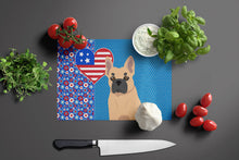 Load image into Gallery viewer, Fawn French Bulldog USA American Glass Cutting Boards – Durable, Decorative Kitchen Art Large