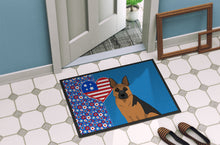 Load image into Gallery viewer, Black and Tan German Shepherd USA American Doormat - 24x36 Decorative Floor Mat – Indoor/Outdoor Rug with Artistic Flair