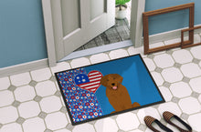 Load image into Gallery viewer, Mahogany Golden Retriever USA American Doormat - 24x36 Decorative Floor Mat – Indoor/Outdoor Rug with Artistic Flair