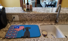 Load image into Gallery viewer, Black Great Dane USA American Dish Drying Mat – Absorbent, Artistic Kitchen Essentials