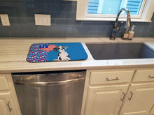 Load image into Gallery viewer, Harlequin Great Dane USA American Dish Drying Mat – Absorbent, Artistic Kitchen Essentials