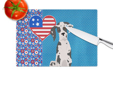 Load image into Gallery viewer, Harlequin Great Dane USA American Glass Cutting Boards – Durable, Decorative Kitchen Art Large