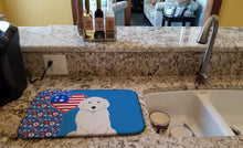 Load image into Gallery viewer, Great Pyrenees USA American Dish Drying Mat – Absorbent, Artistic Kitchen Essentials
