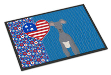 Load image into Gallery viewer, Gray Italian Greyhound USA American Doormat - 24x36 Decorative Floor Mat – Indoor/Outdoor Rug with Artistic Flair