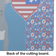 Load image into Gallery viewer, Gray Italian Greyhound USA American Glass Cutting Boards – Durable, Decorative Kitchen Art Large