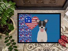 Load image into Gallery viewer, Black White Smooth Jack Russell Terrier USA American Doormat - 24x36 Decorative Floor Mat – Indoor/Outdoor Rug with Artistic Flair